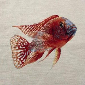 Dettaglio trittico con pesce rosso